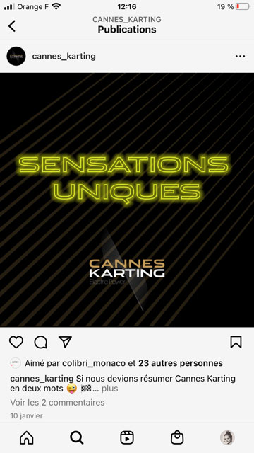 Cannes Karting - Réseaux sociaux - 1