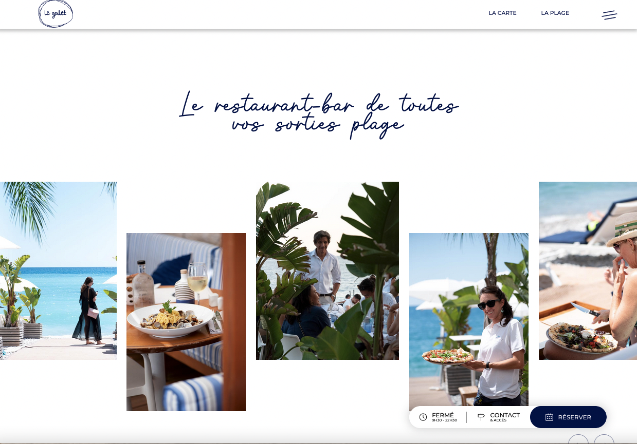 Agence de communication Colibri I Communication Le Galet,  Gusto family - Création du site internet  - 2