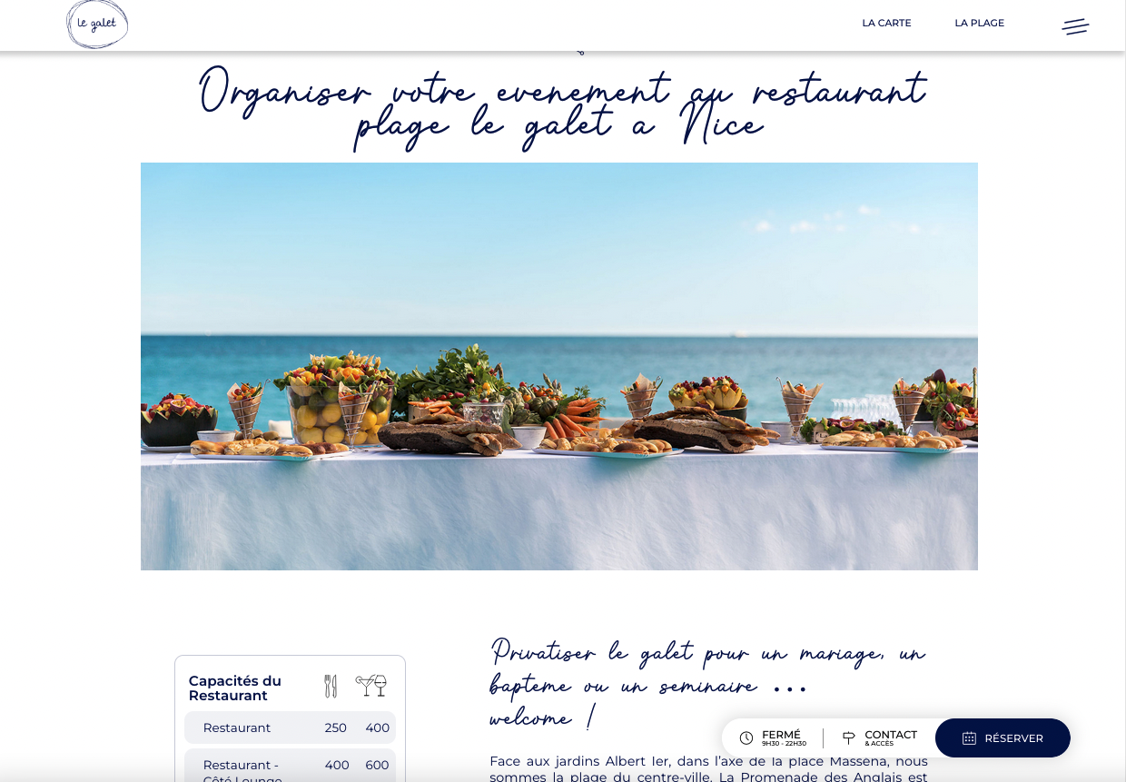 Agence de communication Colibri I Communication Le Galet,  Gusto family - Création du site internet  - 5