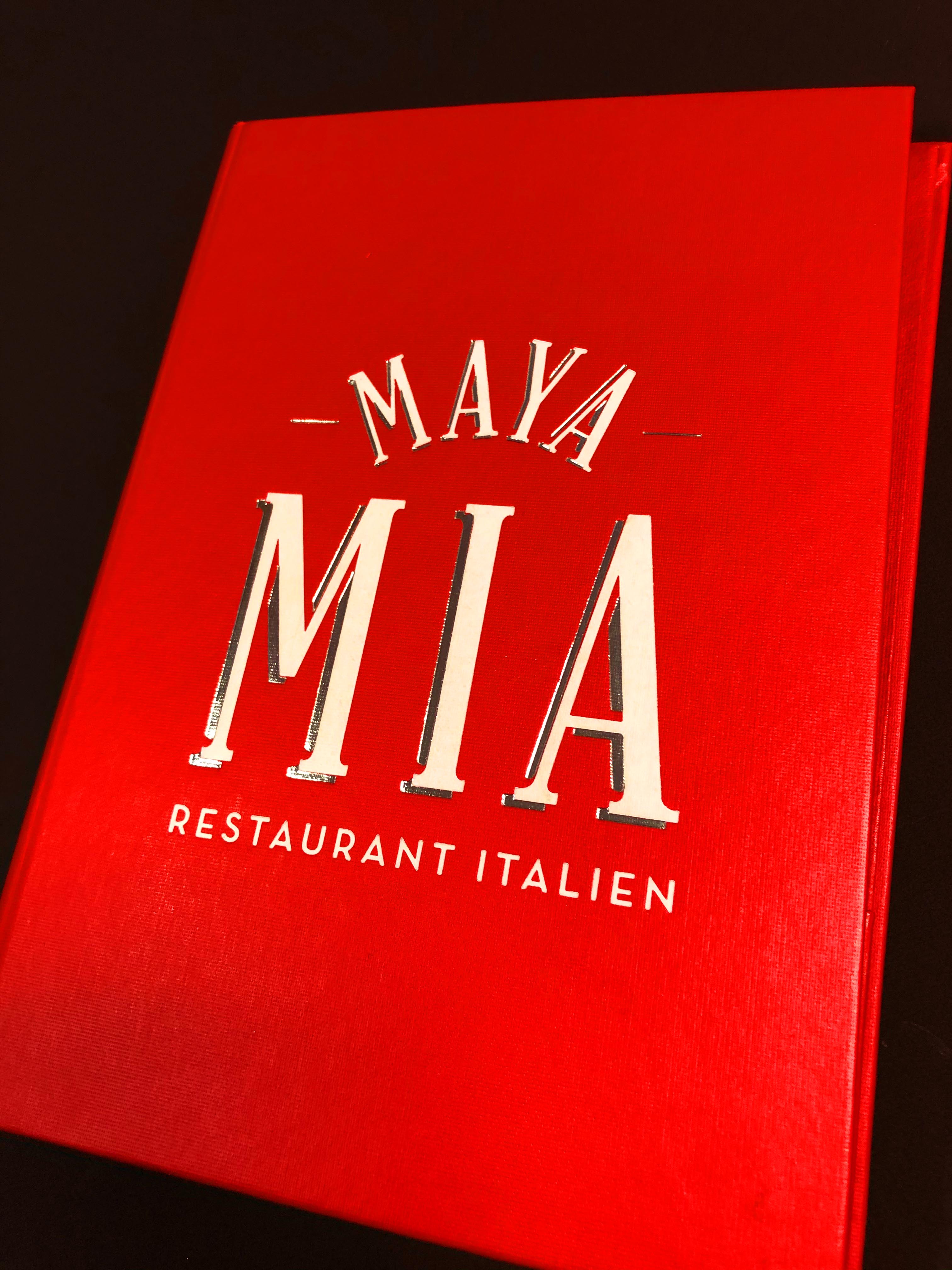 Maya Mia - Porte menu et porte addition