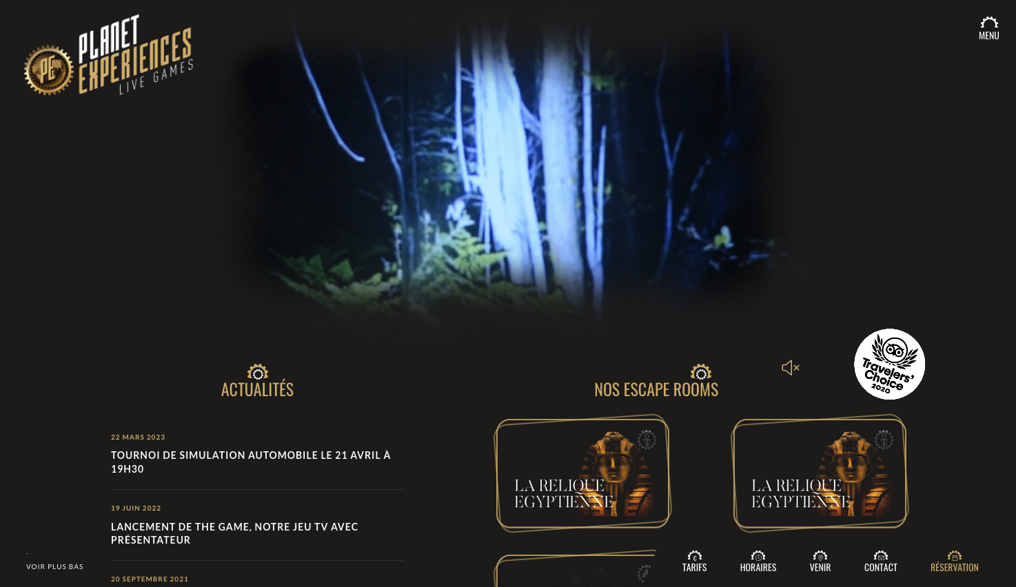 Planet Experiences - Création du site internet