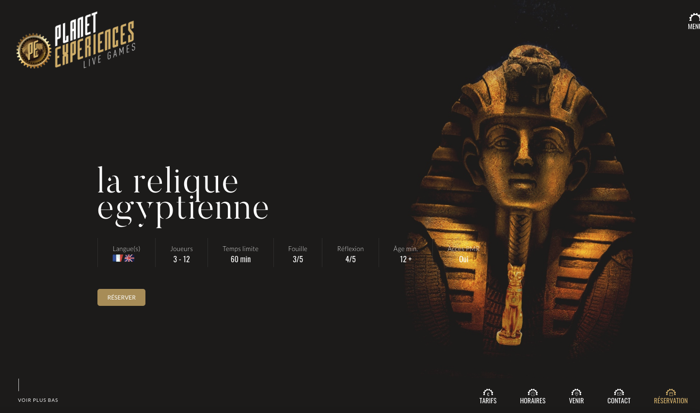 Planet Experiences - Création du site internet - 1
