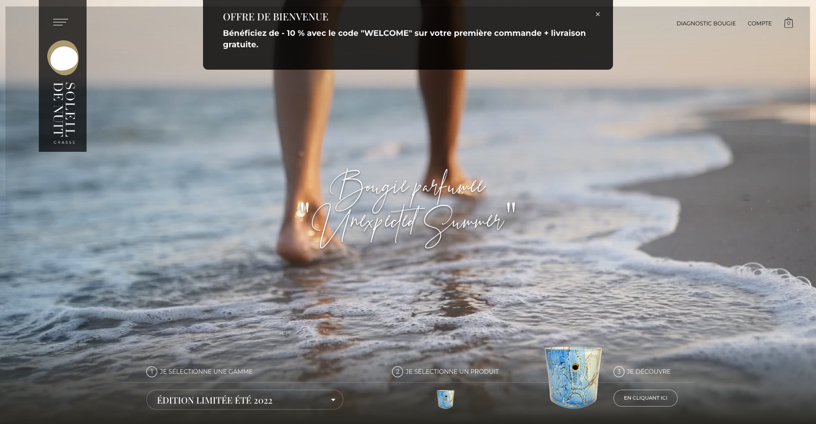 Agence de communication Colibri I Identité visuelle  Soleil de nuit - Création du site internet 
