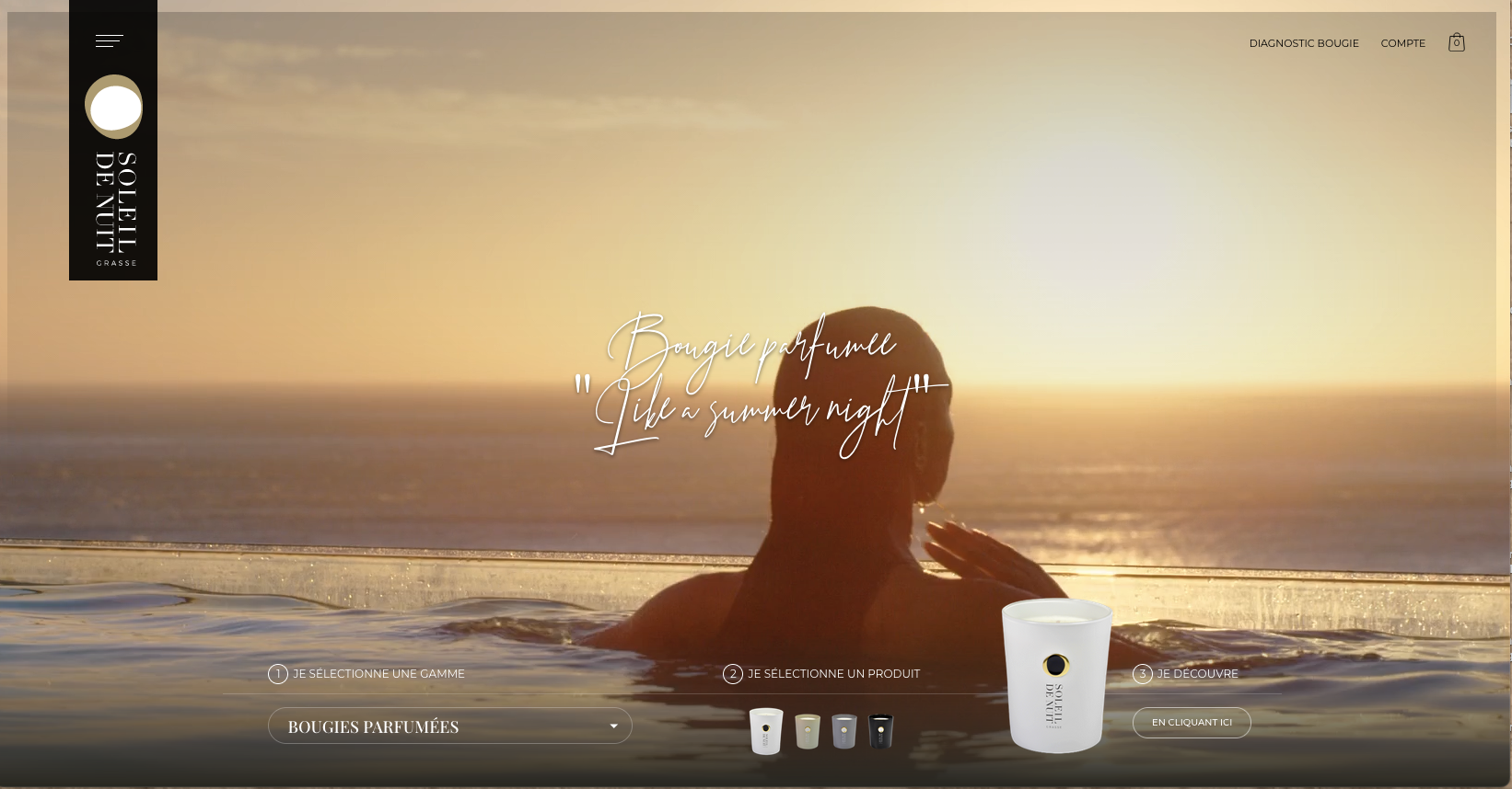 Agence de communication Colibri I Identité visuelle  Soleil de nuit - Création du site internet  - 1