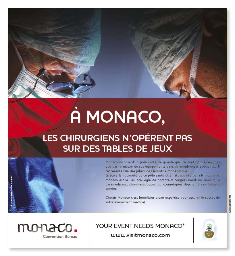 Monaco convention bureau - Monaco Convention Bureau - Agence Colibri - Campagne de communication 2013 du Monaco Convention Bureau - 1