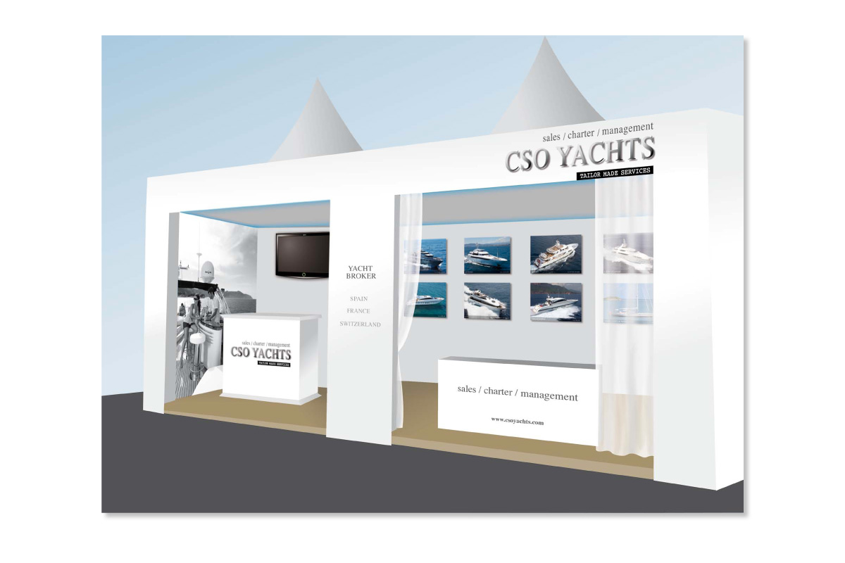 CSO Yachts - Agence Colibri, Design, Publicité, Web - Stand
