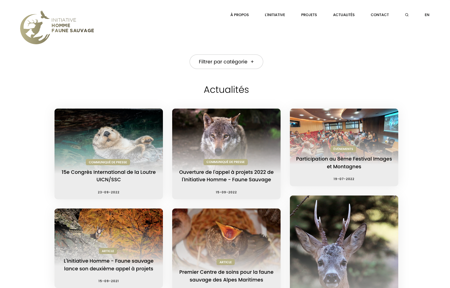 Initiative Homme Faune Sauvage - Création du site internet - 3