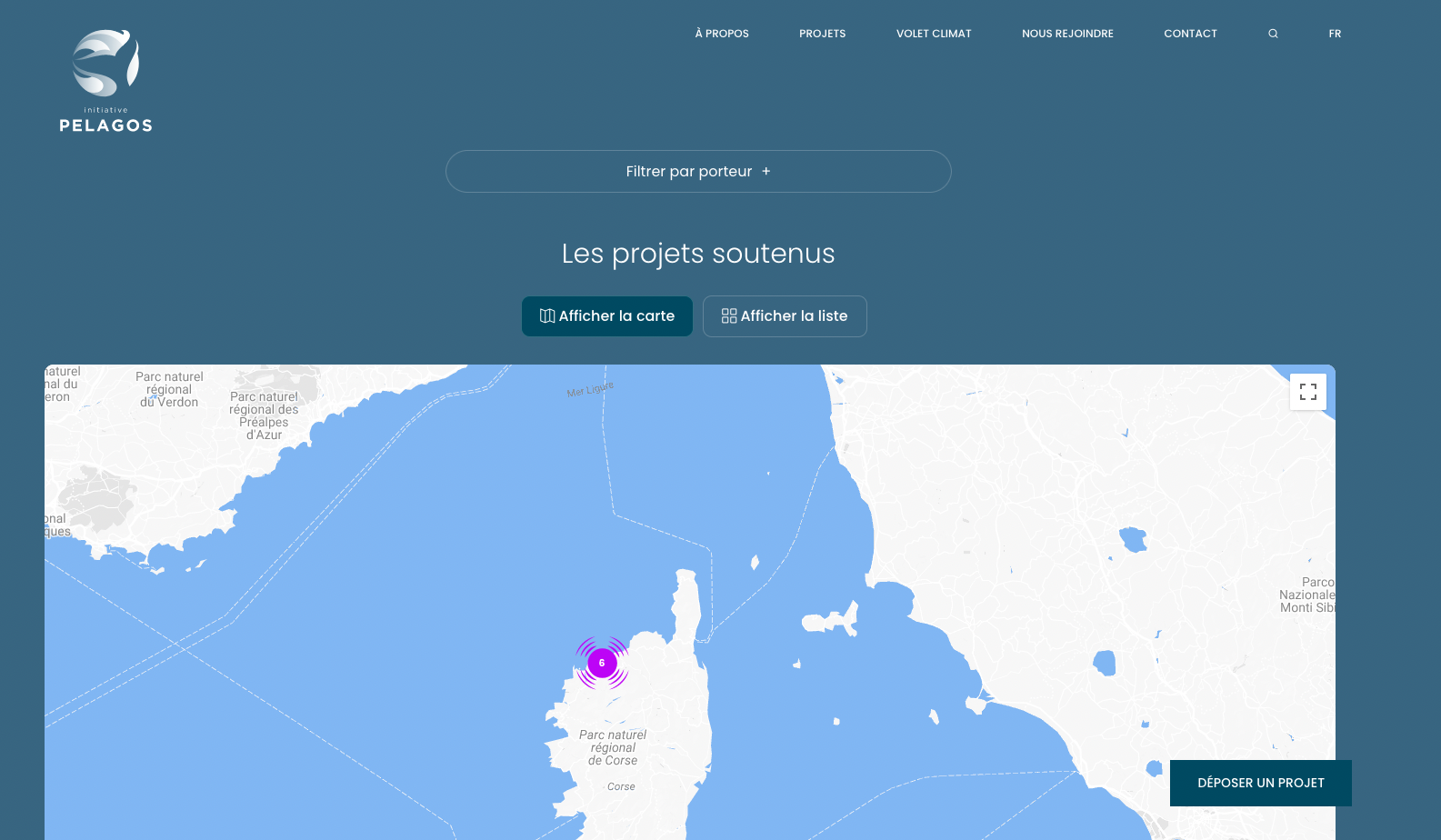 Initiative Pelagos - Création du site internet - 2