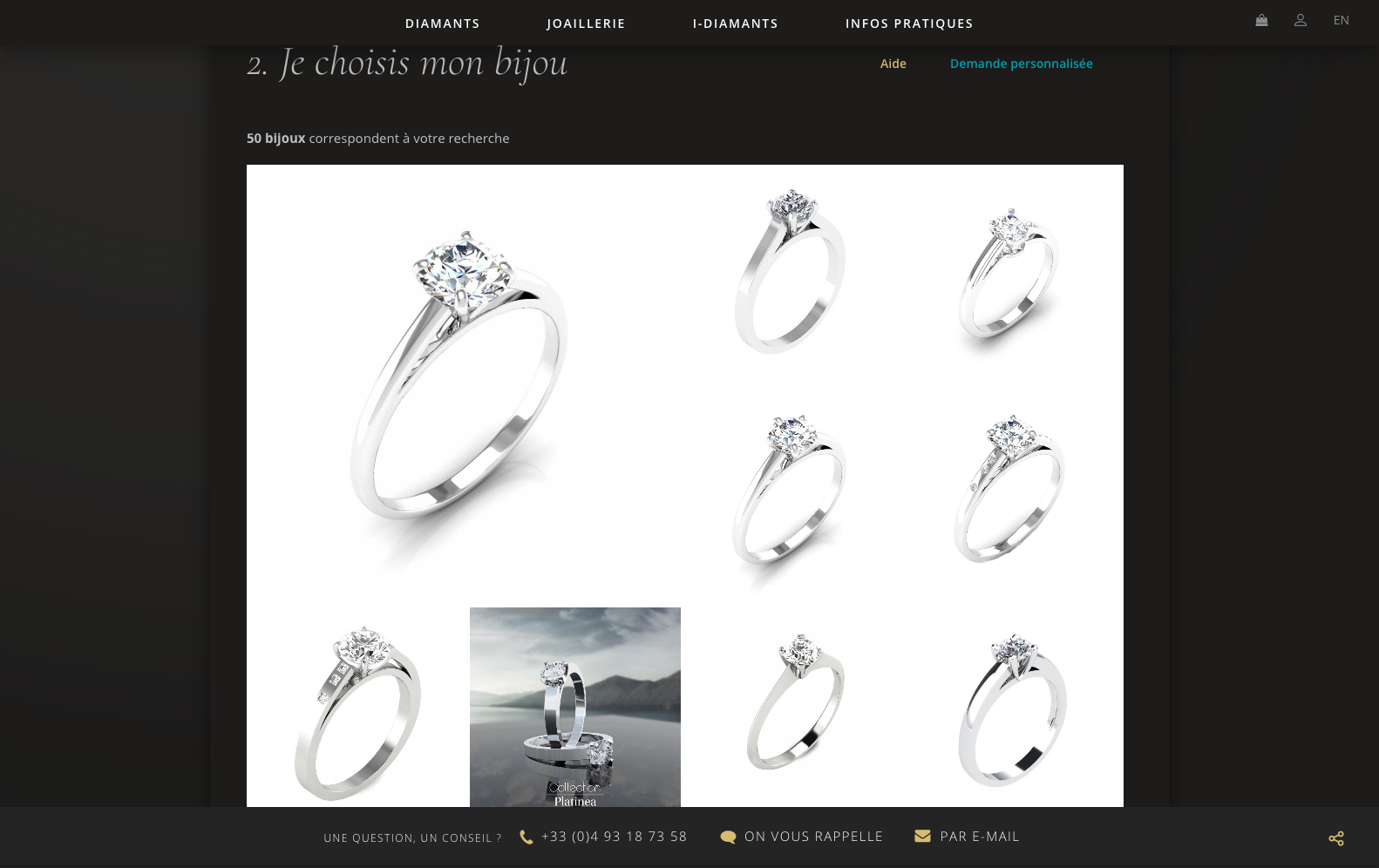 I-diamants.com - creation du site internet e-commerce, diamant et joaillerie - Refonte du site internet responsive i-diamants.com  - 2