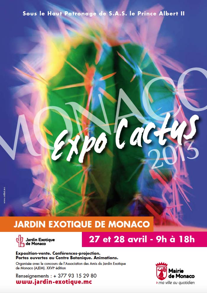 Signalétique JEX - Agence Colibri, Design, Publicité, Web - Création du visuel pour la Monaco Expo Cactus 2013 et 2015