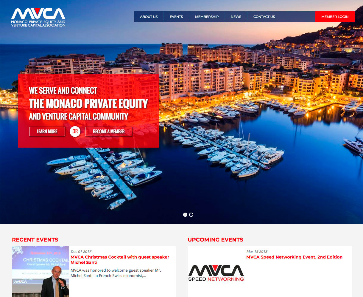 MVCA - Agence Colibri, Design, Publicité, Web - Refonte du site internet mvca.asso.mc