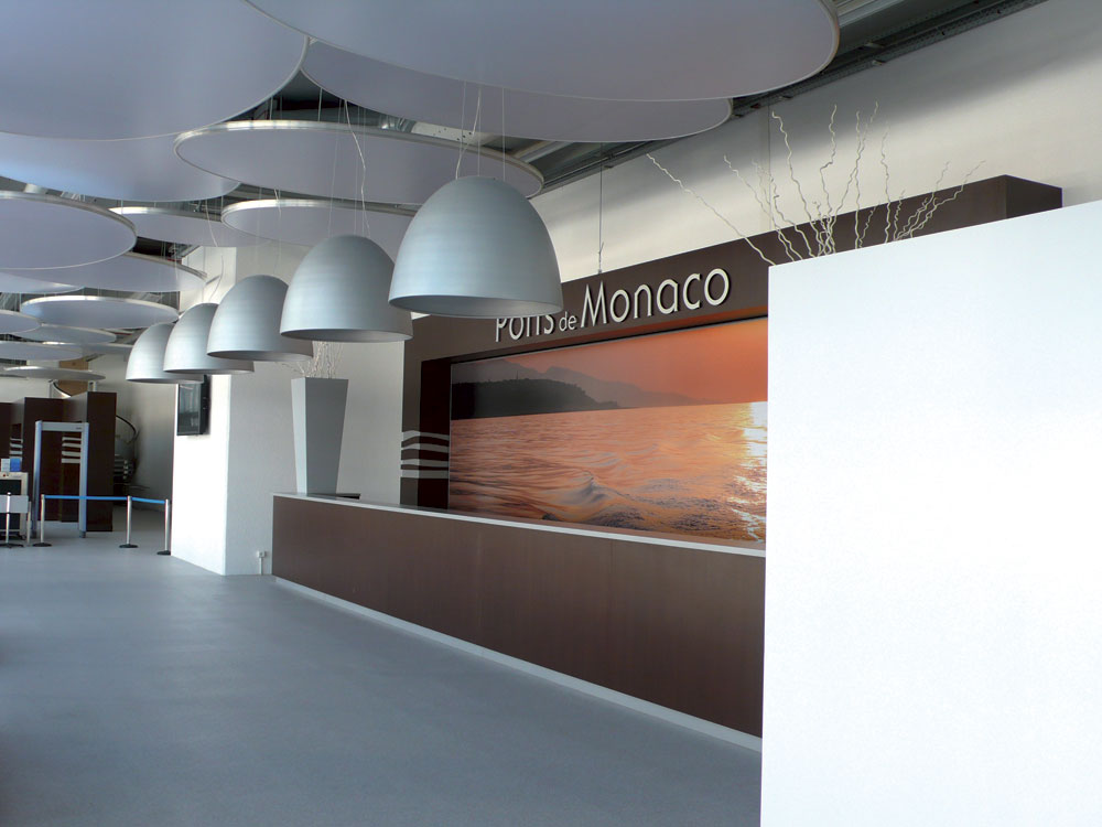 Ports de Monaco - Agence Colibri, Design, Publicité, Web - Conception du terminal croisières - 2