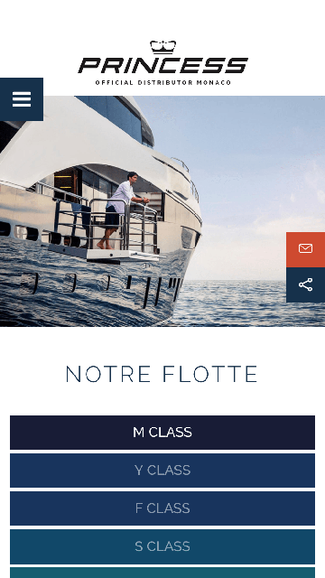 Princess Yachts Monaco - Réalisation du site internet - 3