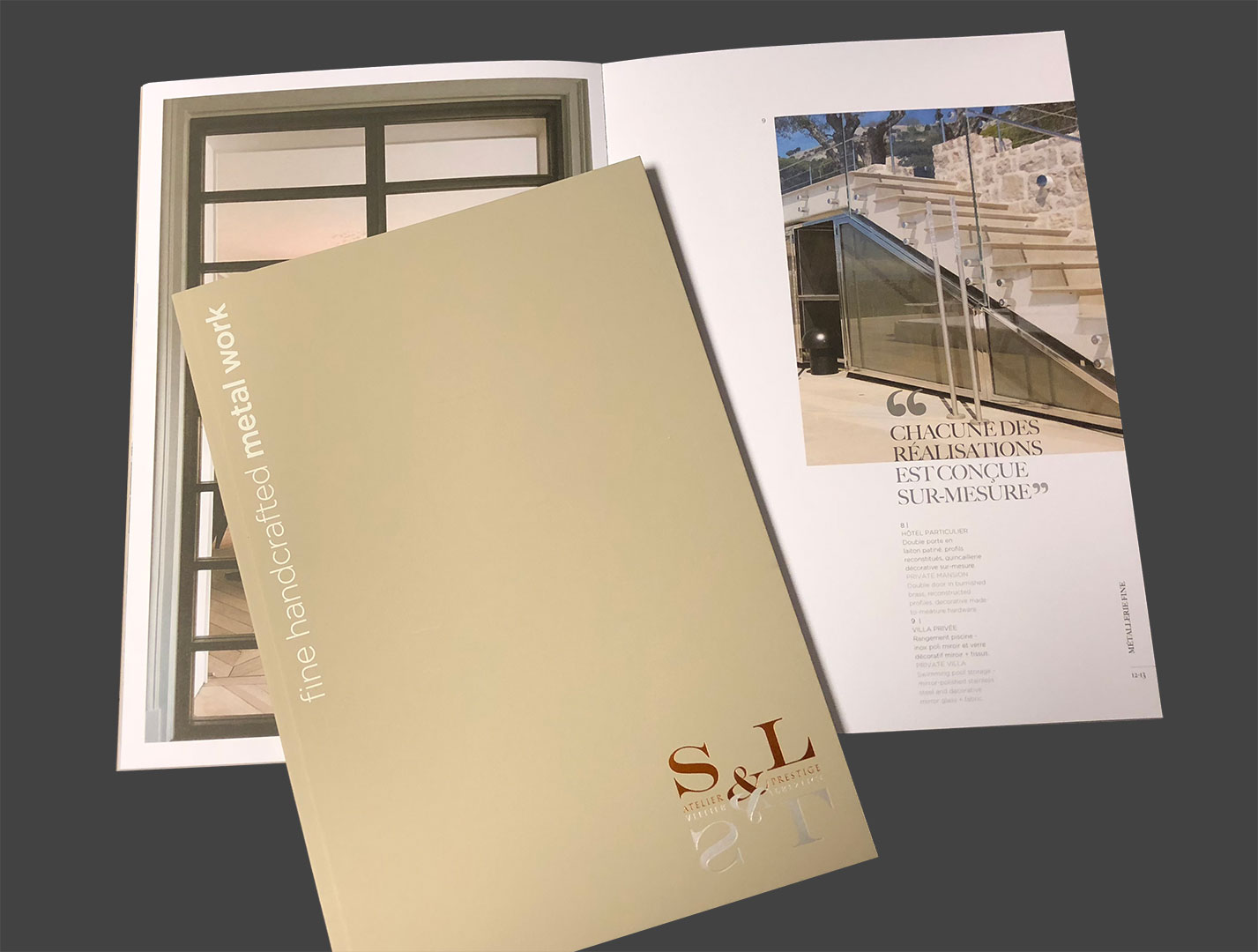 Atelier S&L Prestige - Conception, création de la brochure S&L Prestige