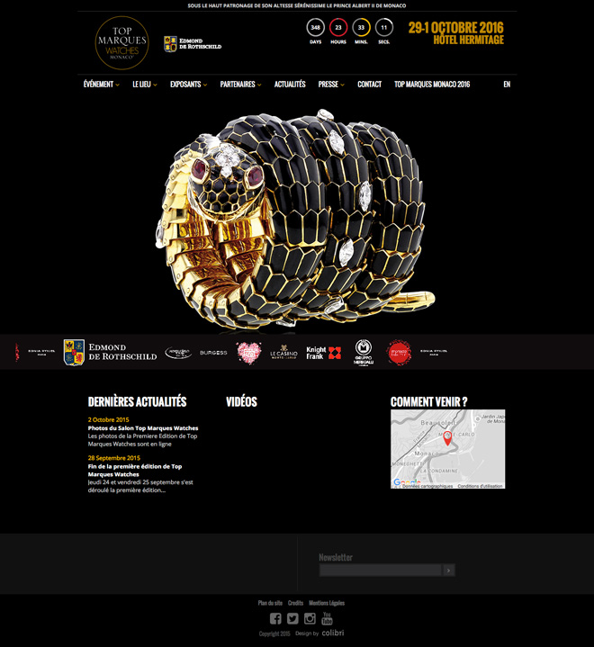 Top marques watches - Top Marques Watches - Agence Colibri, Design - Création du site internet topmarqueswatches.com