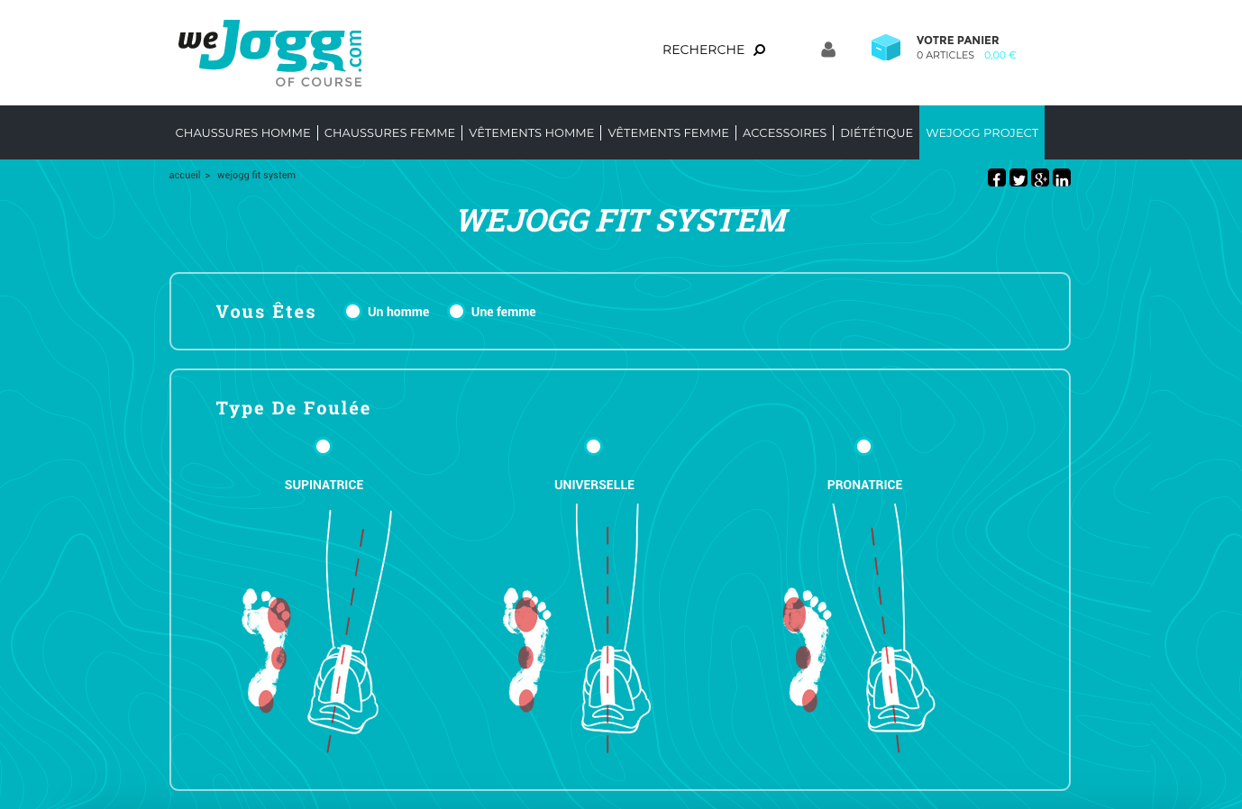 Wejogg - Réalisation logo, identité de marque et site internet e-commerce - Développement du site e-commerce responsive wejogg.com - 2